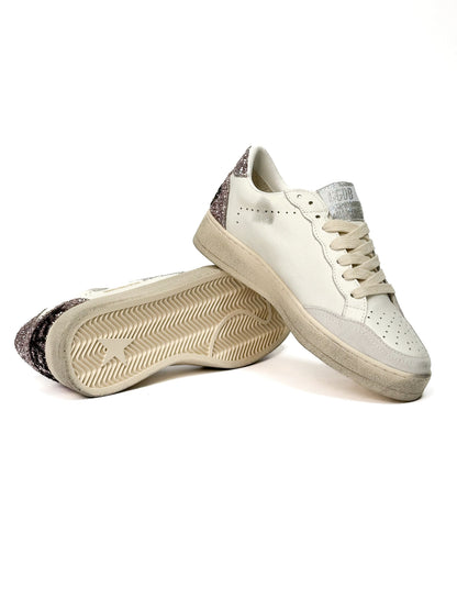 Golden Goose Superstar GGDB Ballstar White Silver Rose