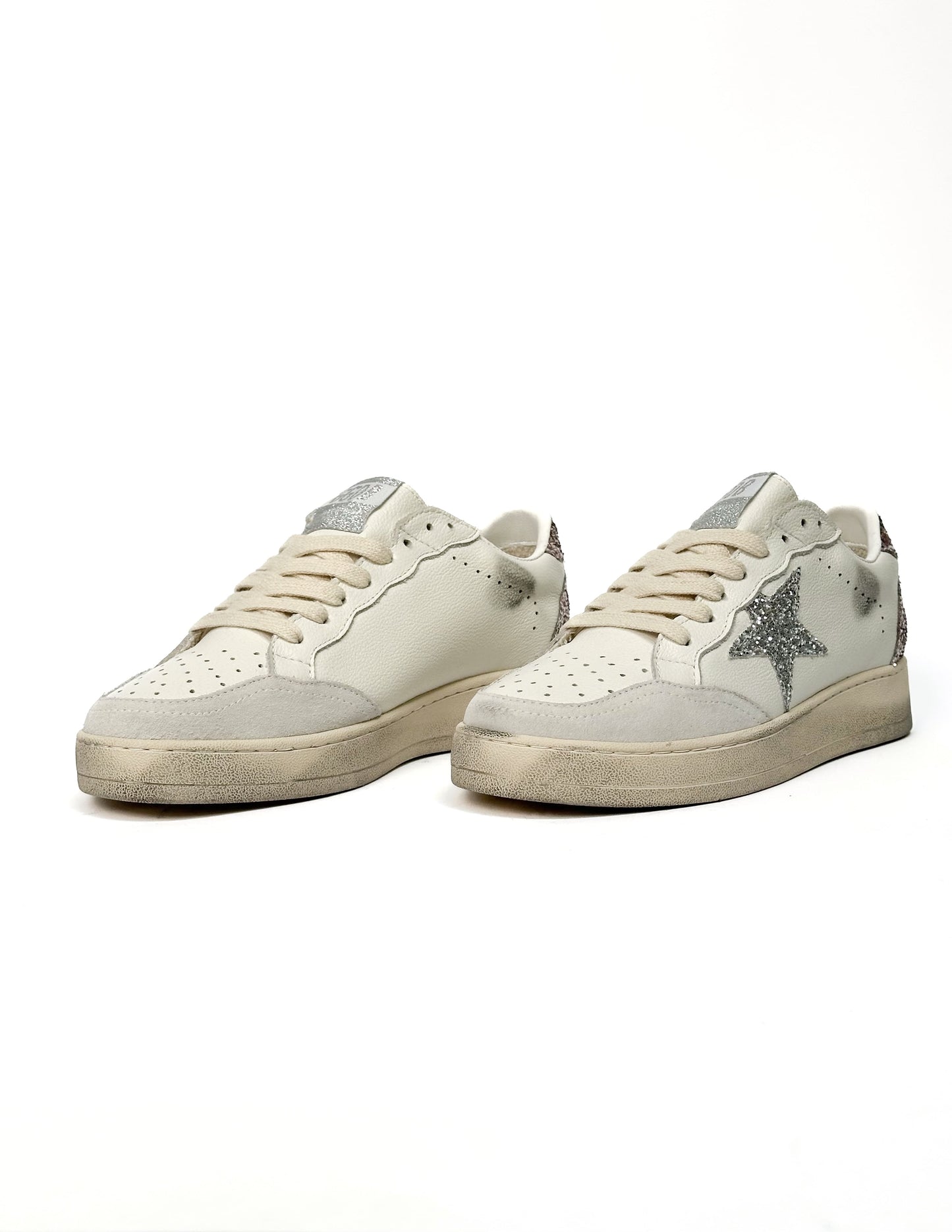 Golden Goose Superstar GGDB Ballstar White Silver Rose