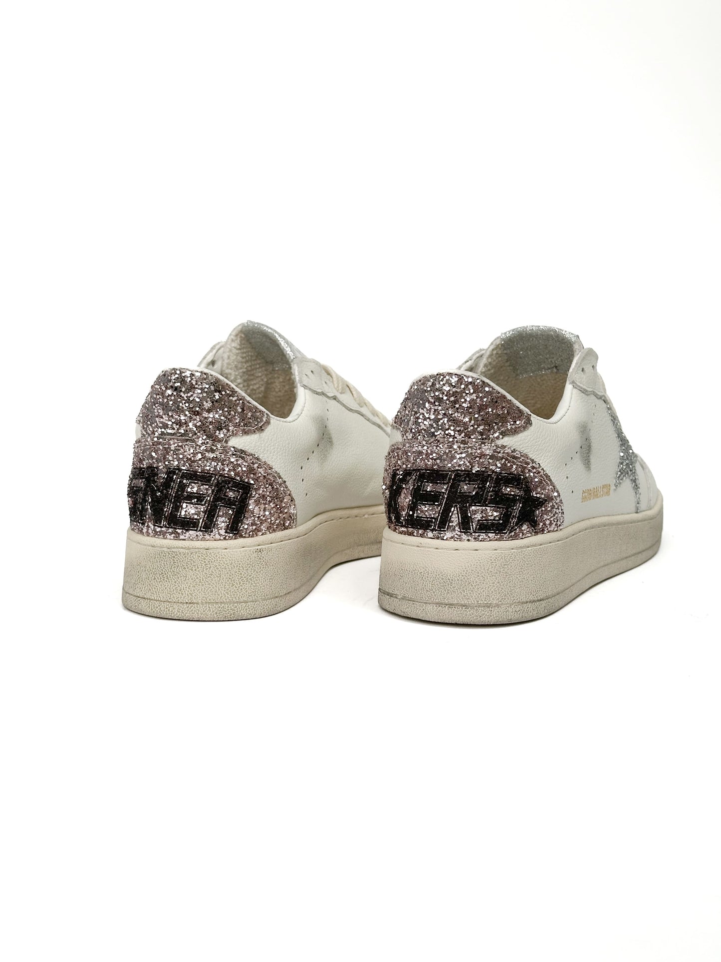 Golden Goose Superstar GGDB Ballstar White Silver Rose