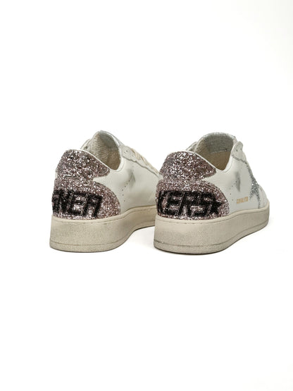 Golden Goose Superstar GGDB Ballstar White Silver Rose