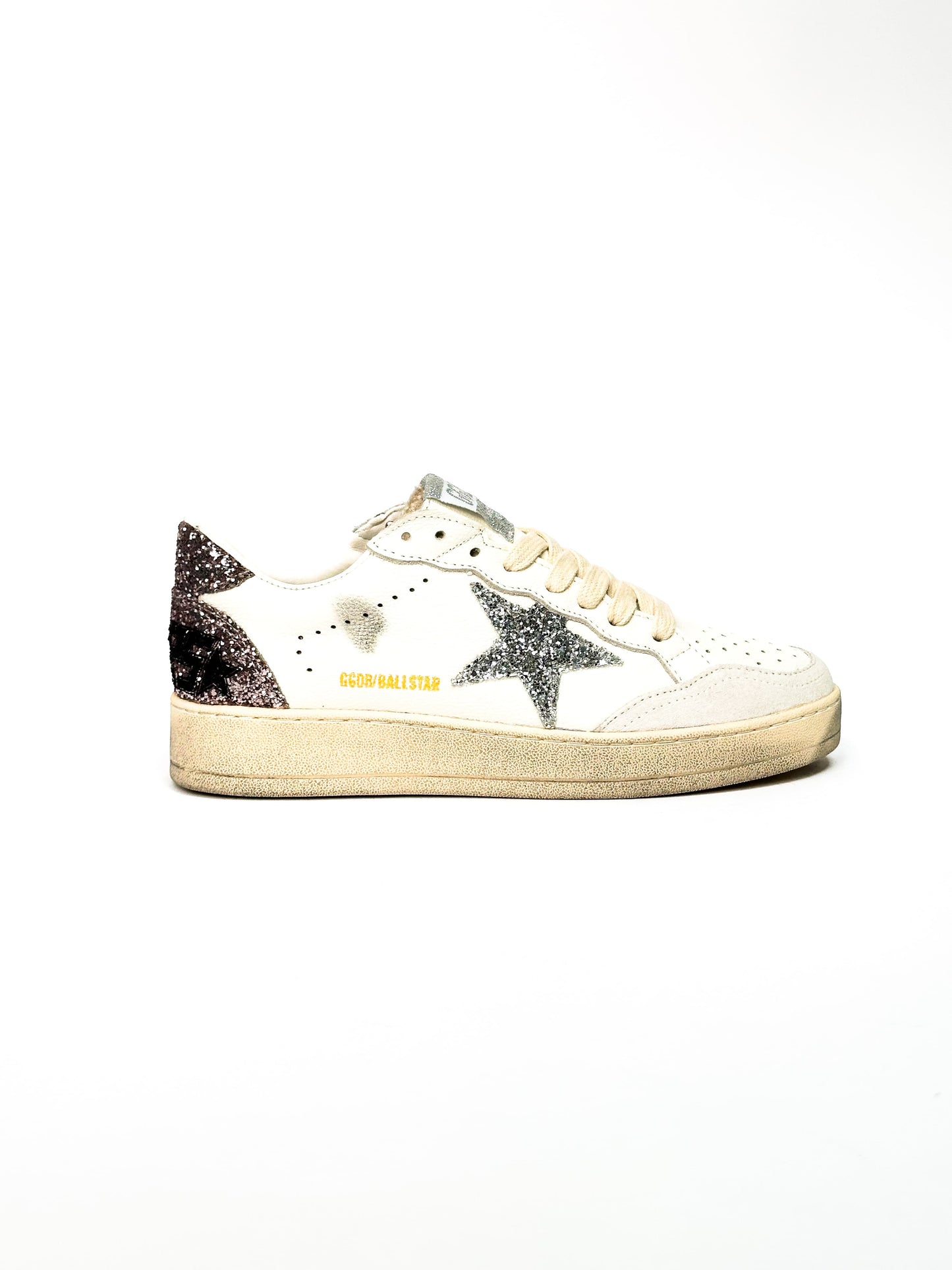 Golden Goose Superstar GGDB Ballstar White Silver Rose