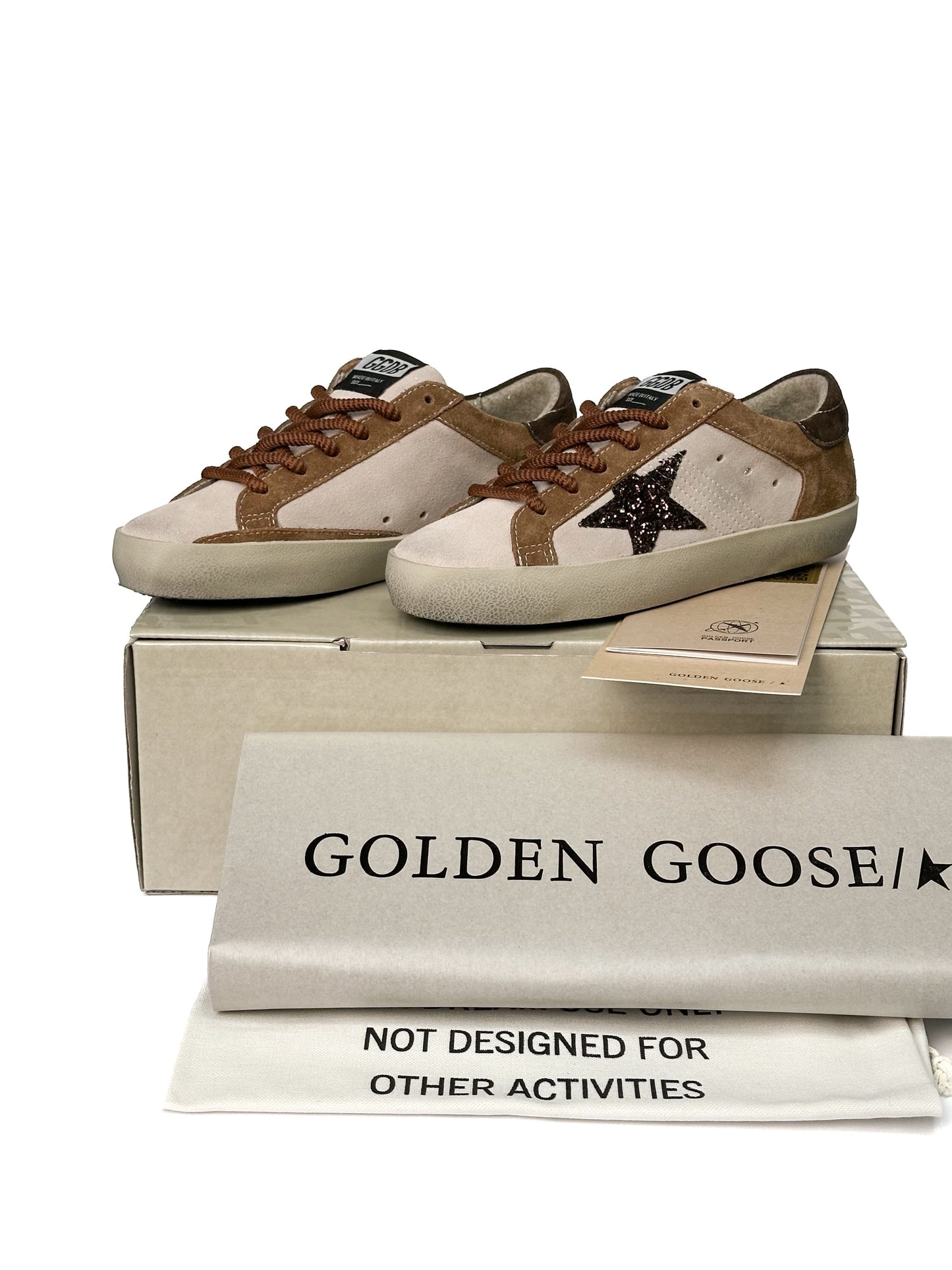 Golden Goose Superstar Light Beige Brown Suede