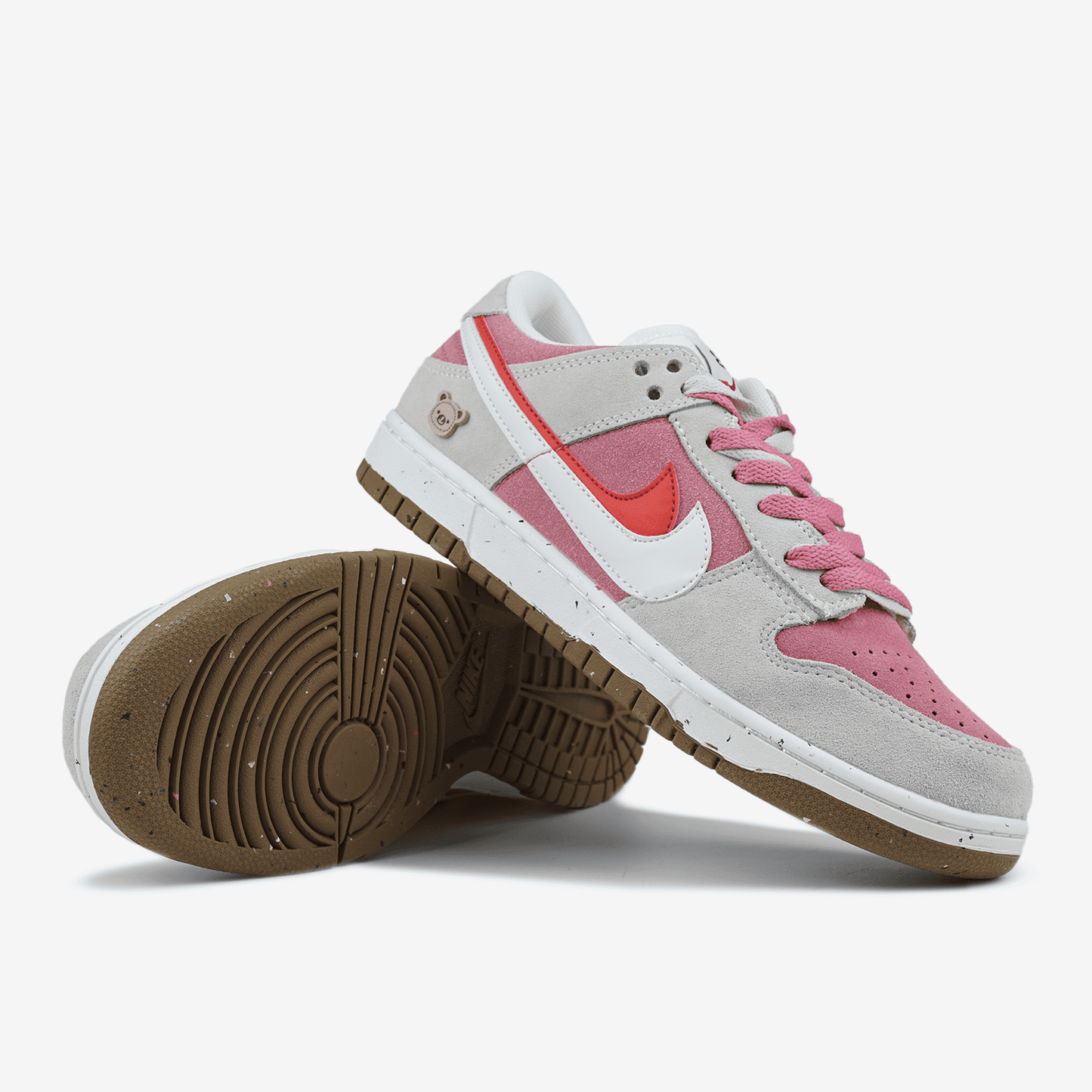 Nike Dunk SE 85 Double Swoosh Pink Rabbit Хутро