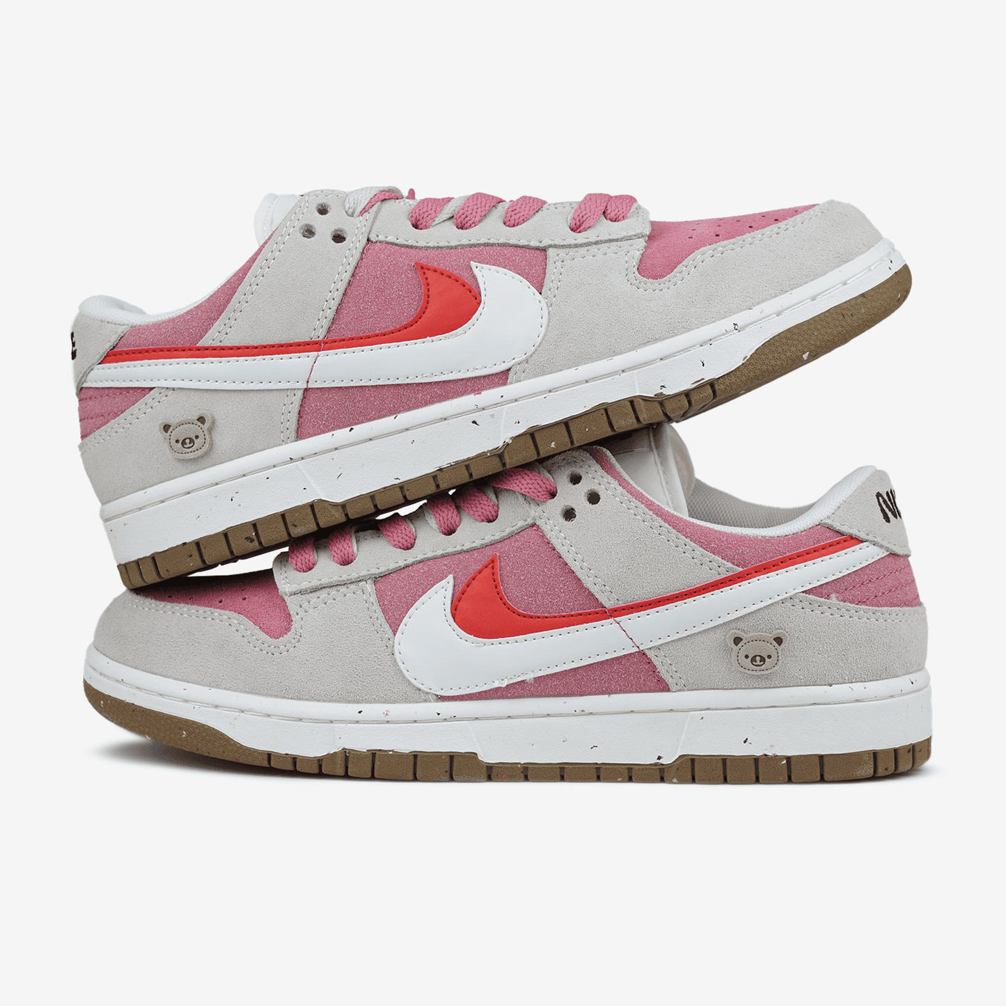 Nike Dunk SE 85 Double Swoosh Pink Rabbit Хутро