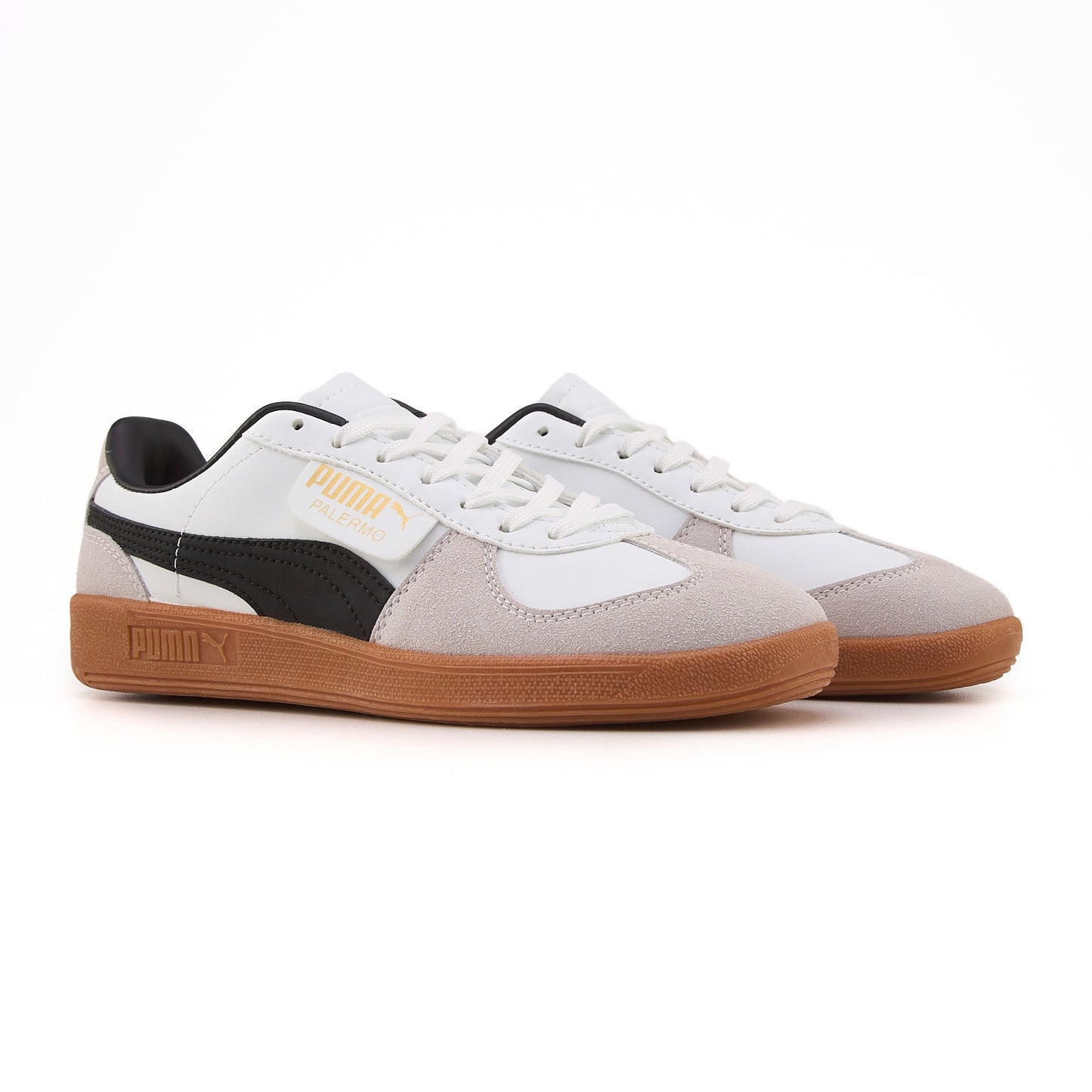 Puma Palermo Leather White Gray Gum