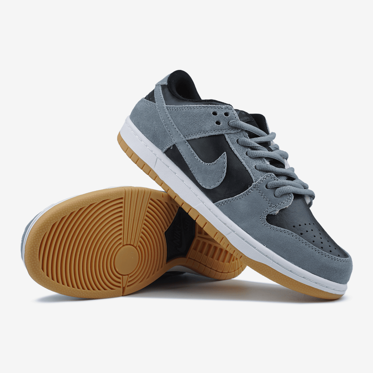 Nike SB Dunk Low Black Silver Хутро