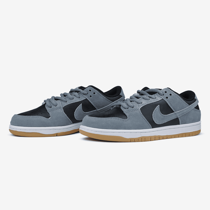Nike SB Dunk Low Black Silver Хутро