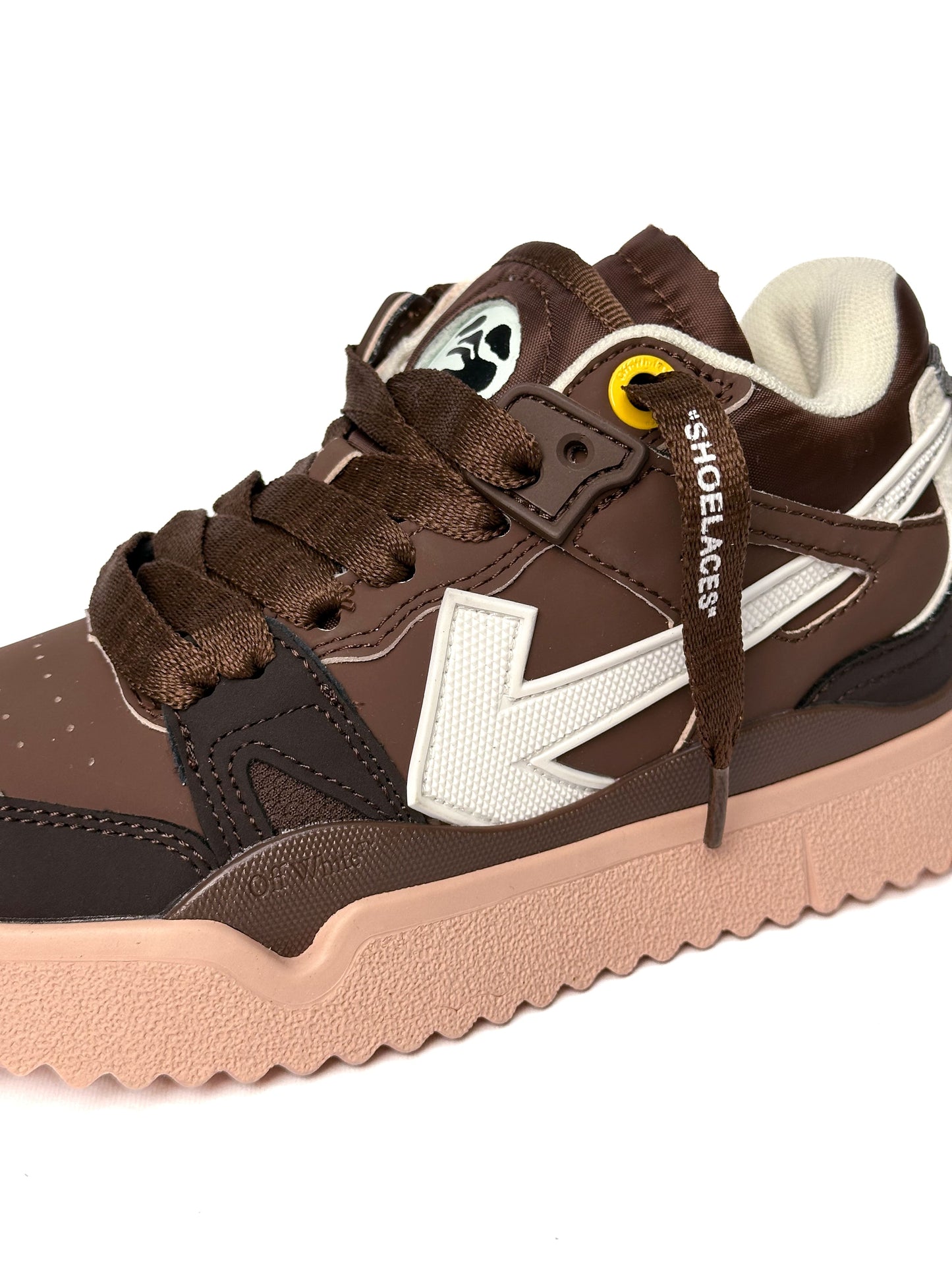 Off-White Sponge Mid Top Brown White