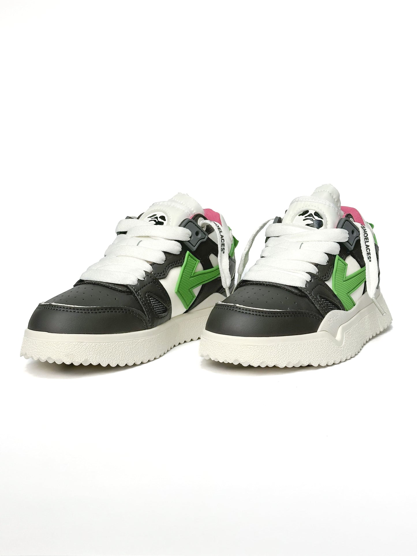 Off-White Sponge Mid Top Balck Green Pink