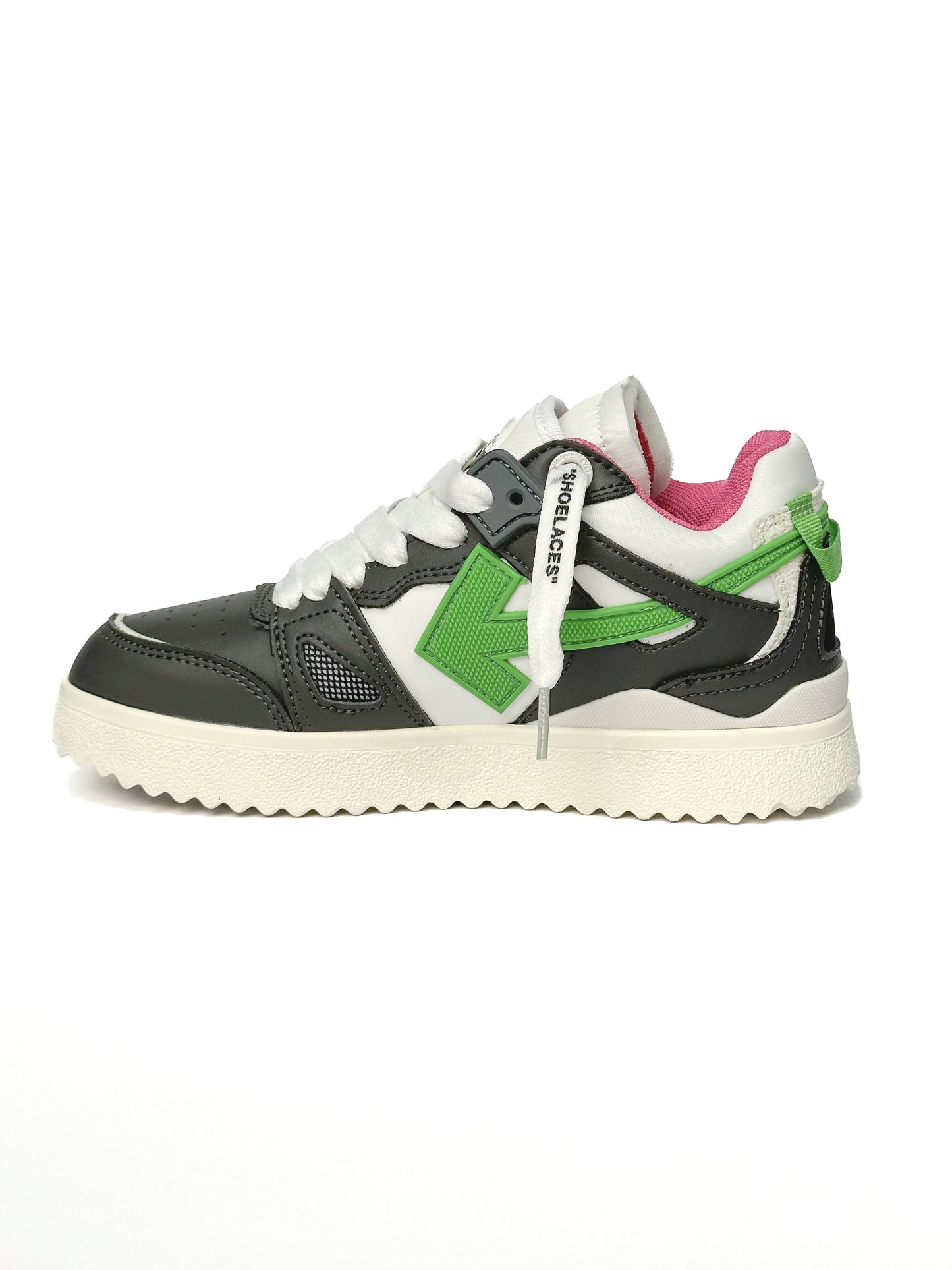 Off-White Sponge Mid Top Balck Green Pink