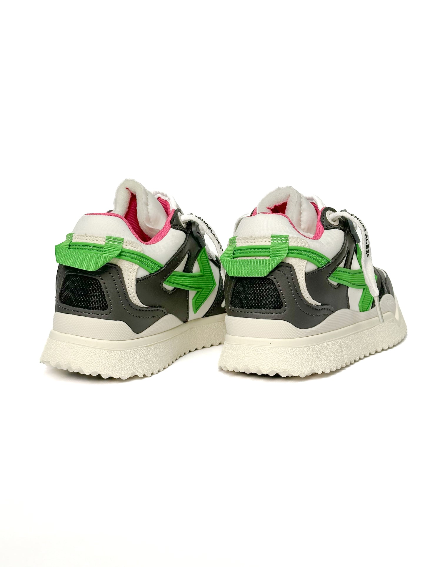 Off-White Sponge Mid Top Balck Green Pink