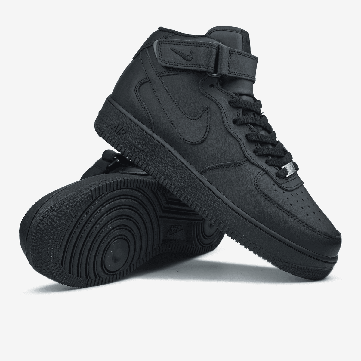 Nike Air Force 1 Classic High Black Fur (хутро)