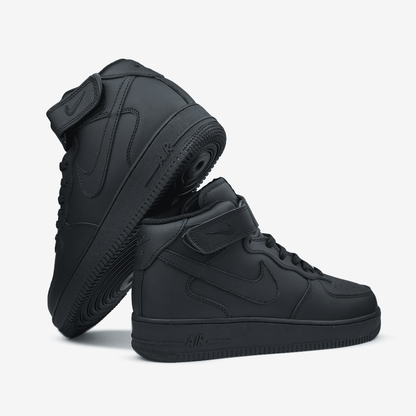 Nike Air Force 1 Classic High Black Fur (хутро)