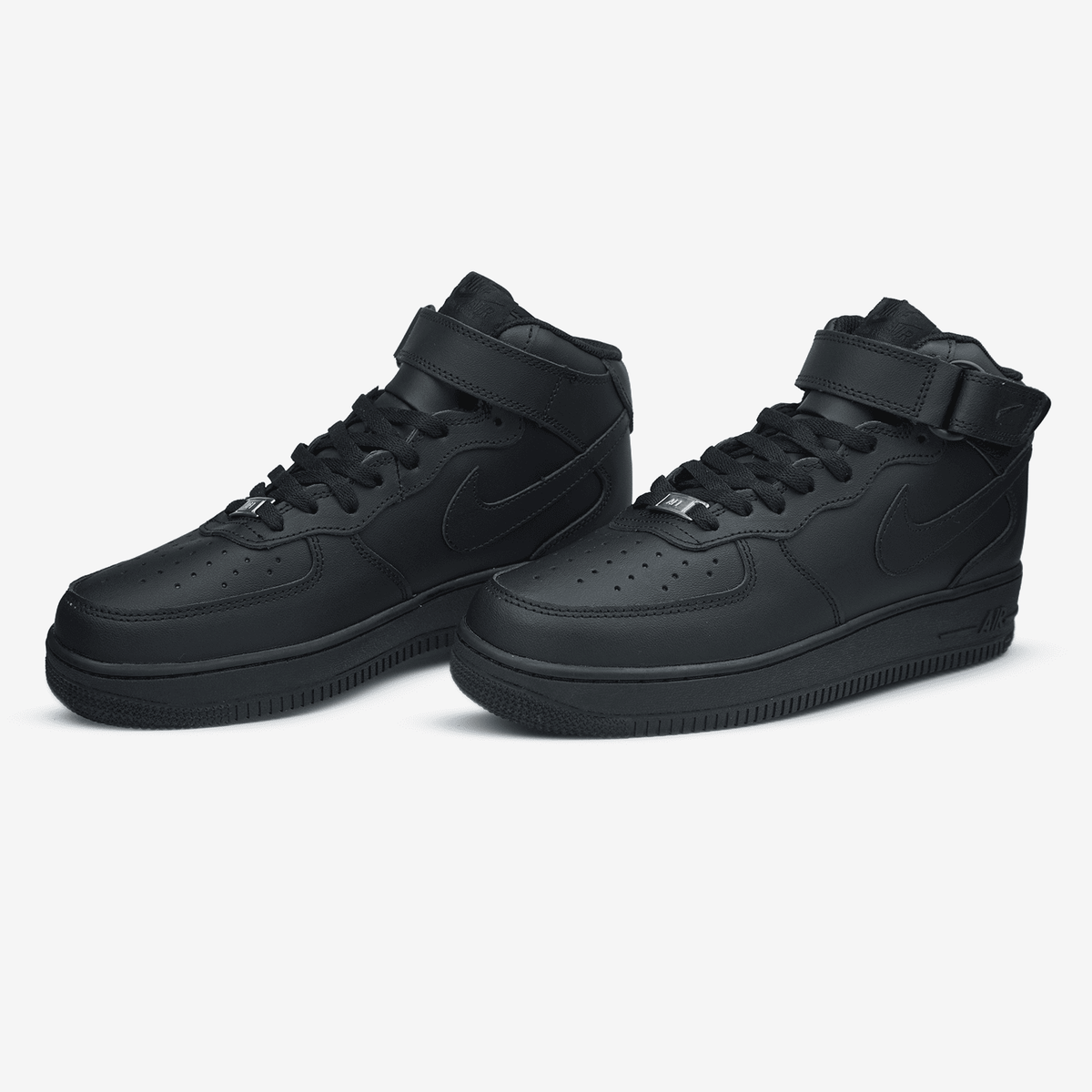 Nike Air Force 1 Classic High Black Fur (хутро)