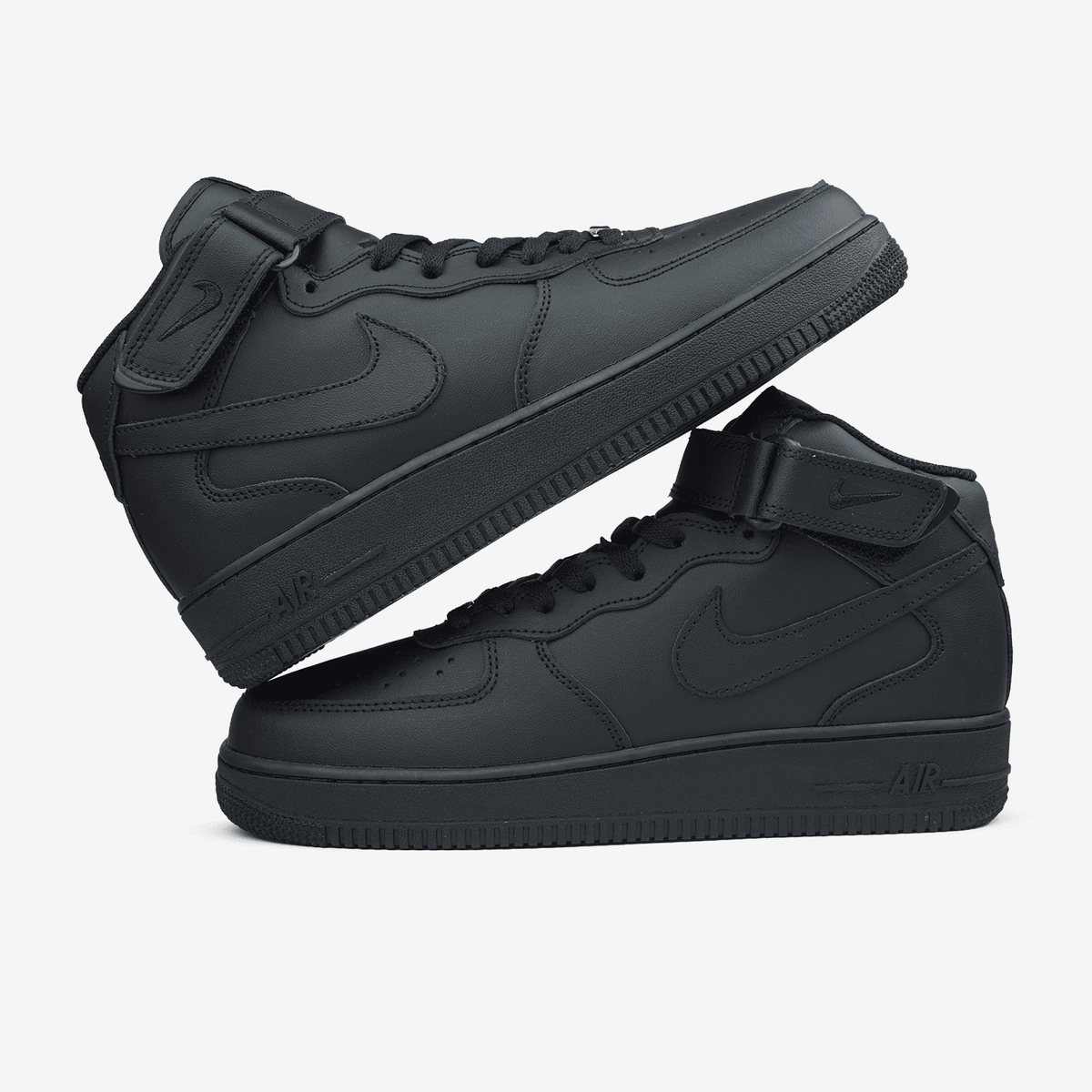Nike Air Force 1 Classic High Black Fur (хутро)