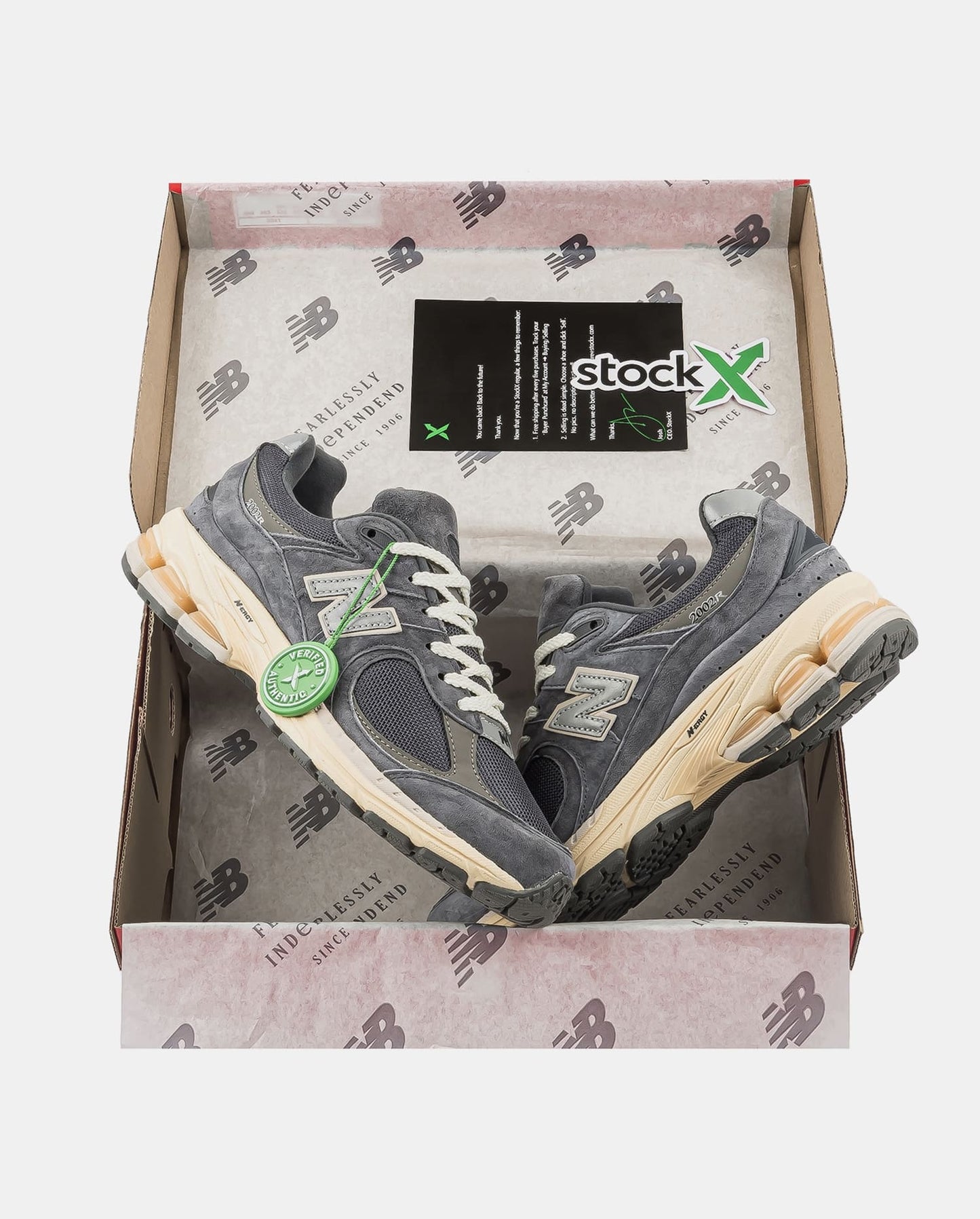 New Balance 2002R Dark Grey Cream