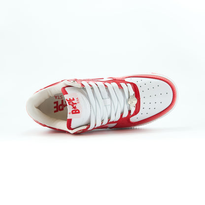 Bape Sta Patent White Red