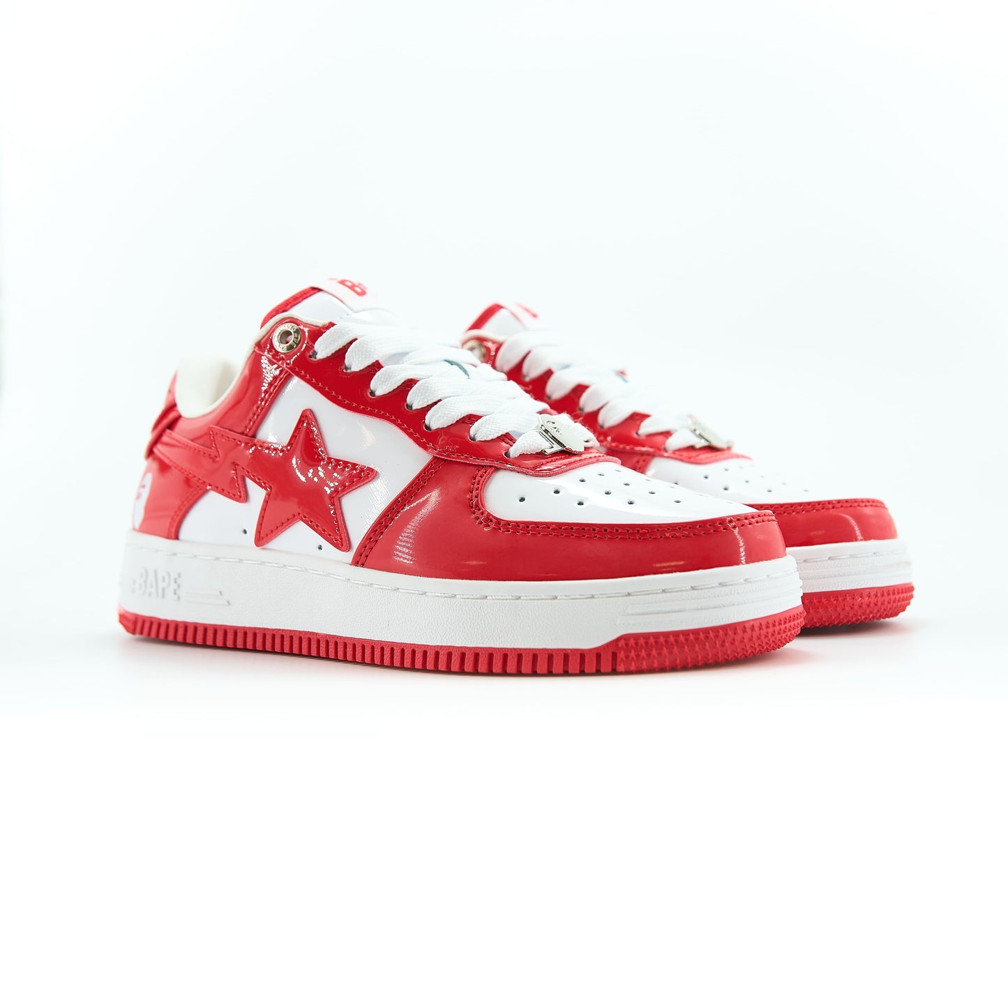 Bape Sta Patent White Red