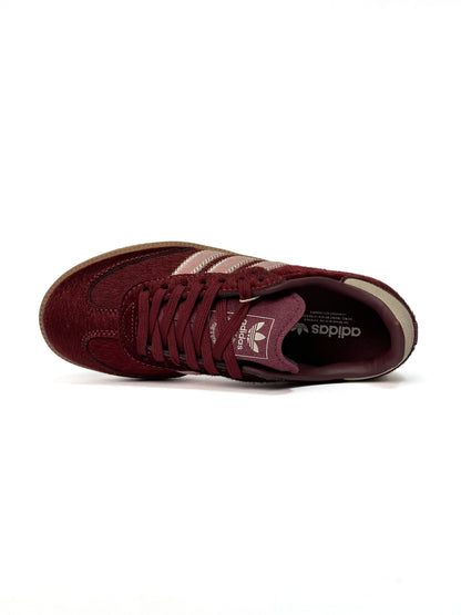 Adidas Samba Burgundy Pony