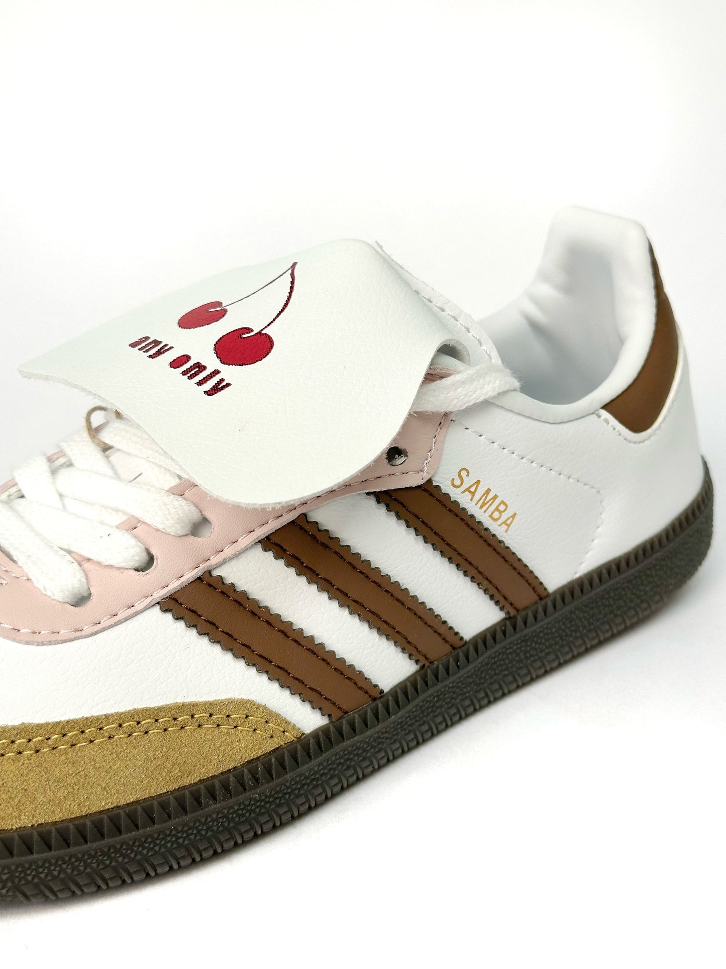 Adidas Samba White Cherry Brown