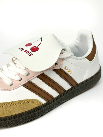 Adidas Samba White Cherry Brown