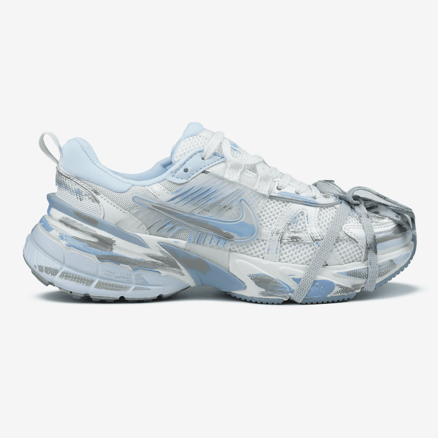 Nike V2K Run Custom White Blue