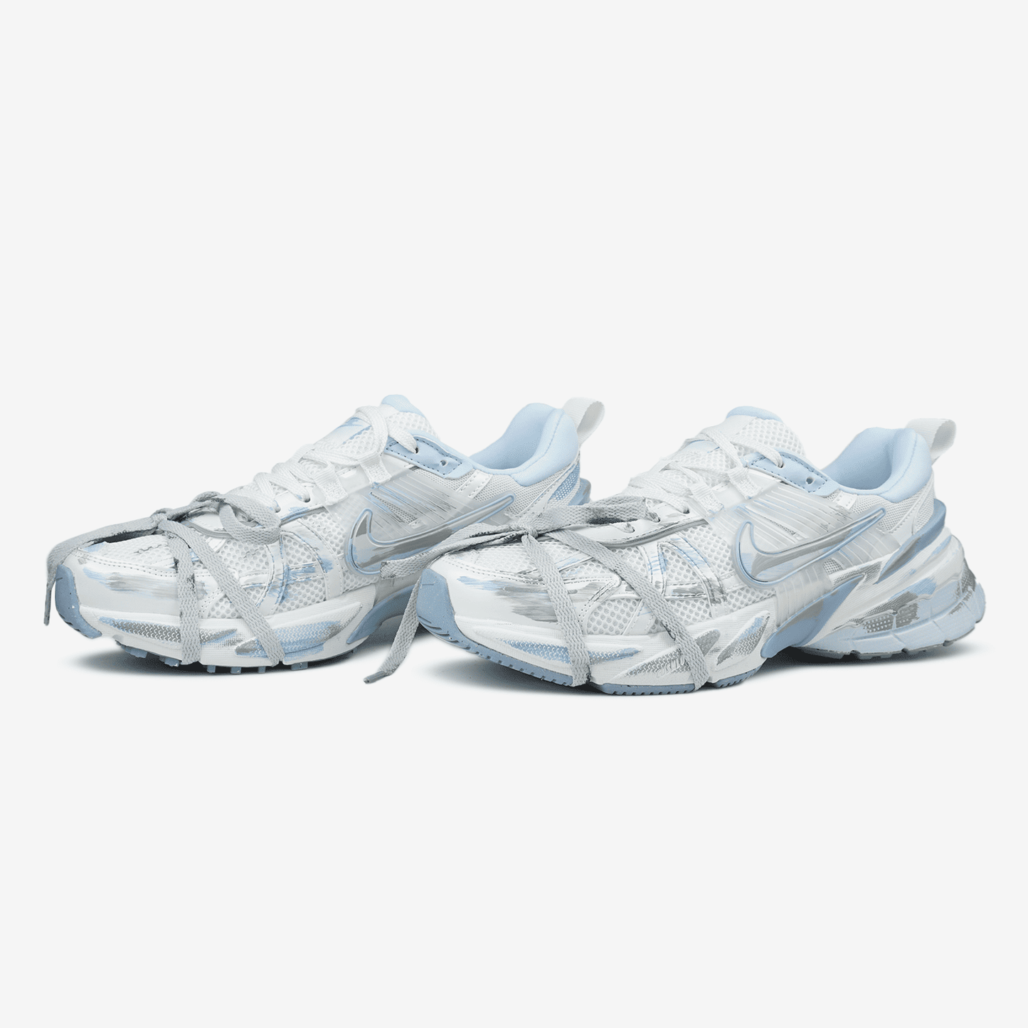 Nike V2K Run Custom White Blue