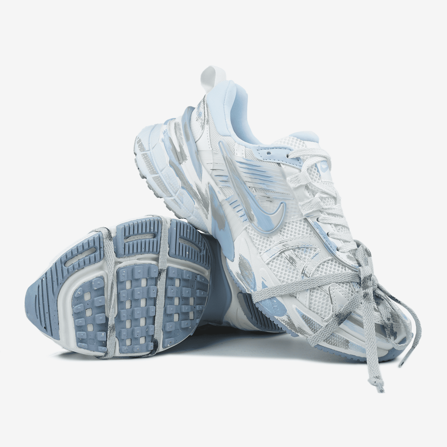 Nike V2K Run Custom White Blue