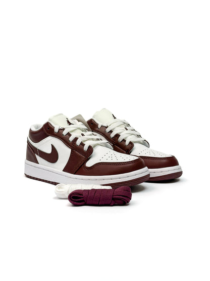 Nike Air Jordan Retro 1 Low Burgundy White