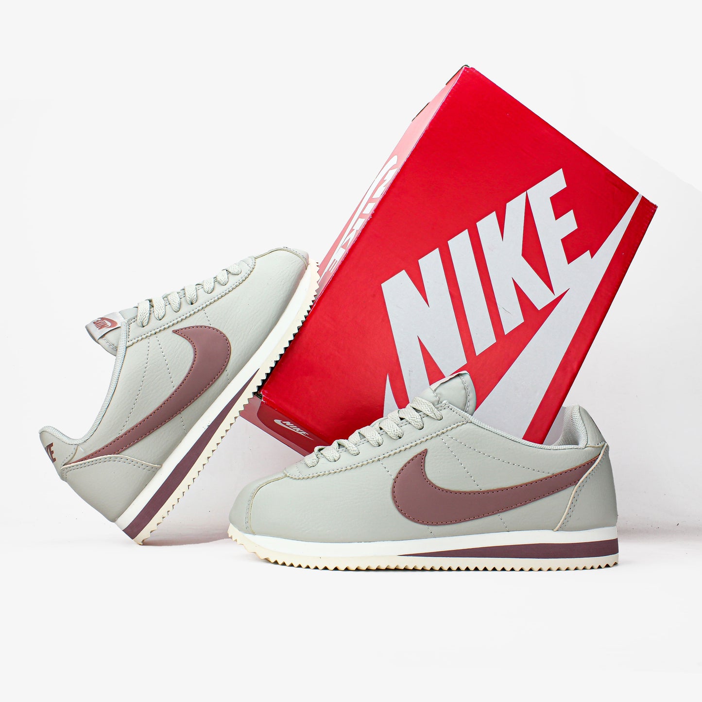 Nike Cortez Beige Burgundy