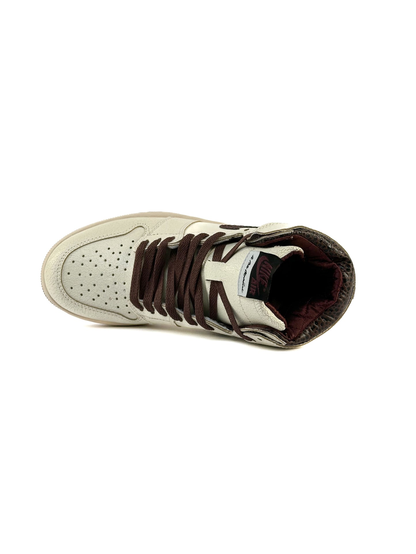 Nike Air Jordan 1 Retro Cracked Skin Beige Brown
