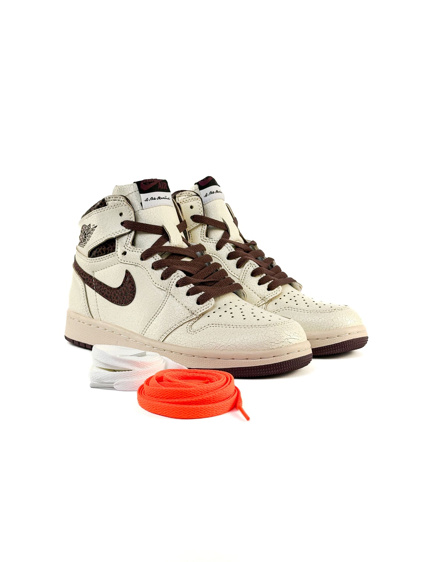 Nike Air Jordan 1 Retro Cracked Skin Beige Brown
