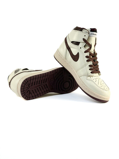Nike Air Jordan 1 Retro Cracked Skin Beige Brown
