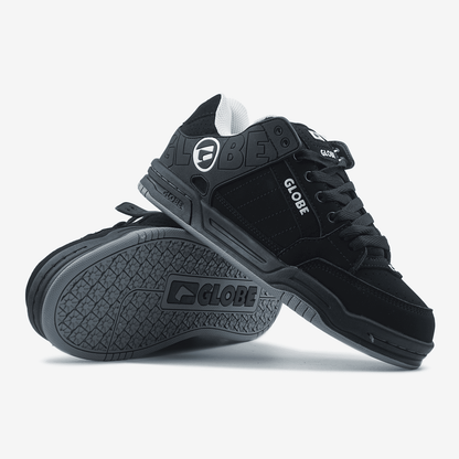 Globe Tilt Black White Logo