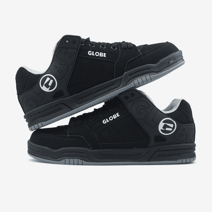 Globe Tilt Black White Logo