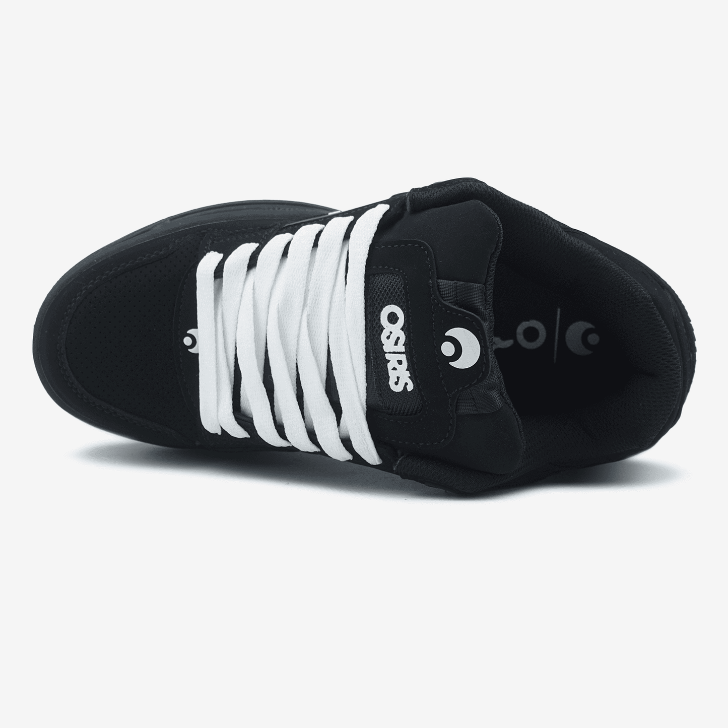 Osiris Peril Black White Laces