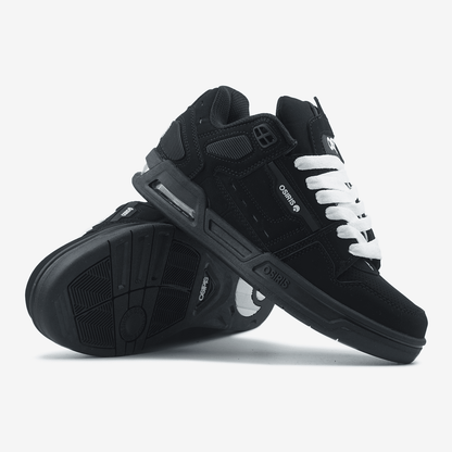 Osiris Peril Black White Laces