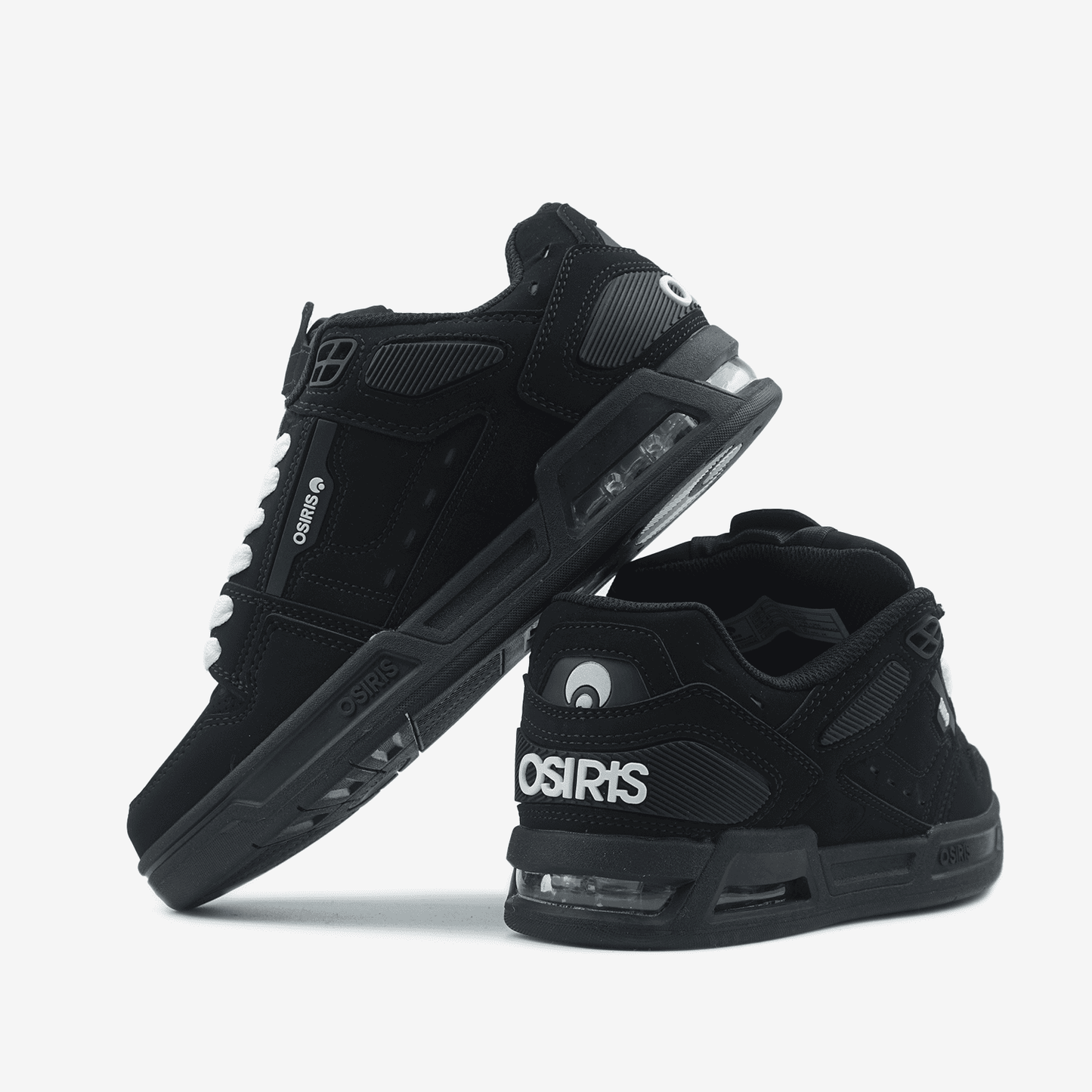Osiris Peril Black White Laces