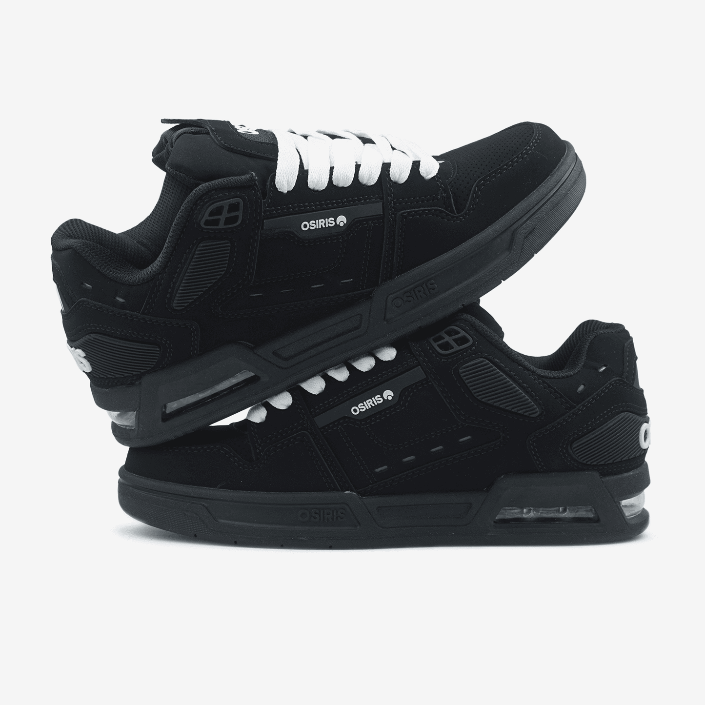 Osiris Peril Black White Laces