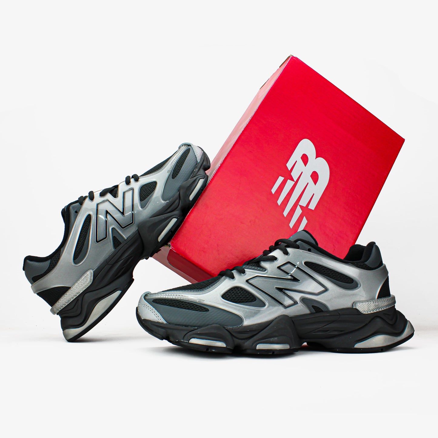 New Balance 9060 x Silver Metallic Black Cement