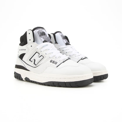 New Balance 650 Hight White Black Fur