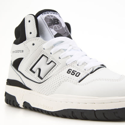 New Balance 650 Hight White Black Fur