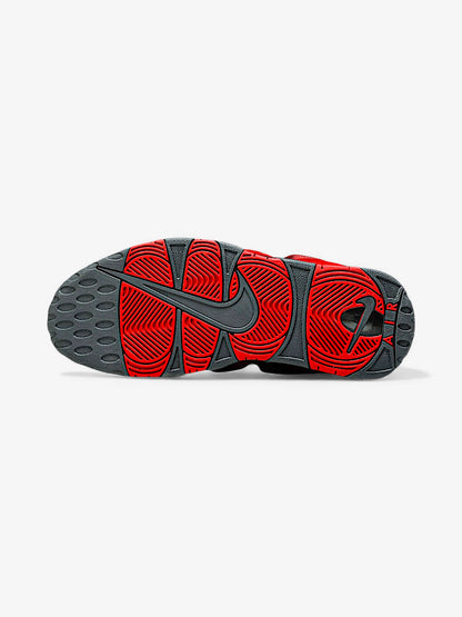 Nike Air More Uptempo Low Dark Grey Light Crimson