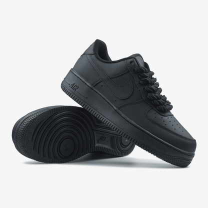 Nike Air Force 1 Low Black Rope Laces