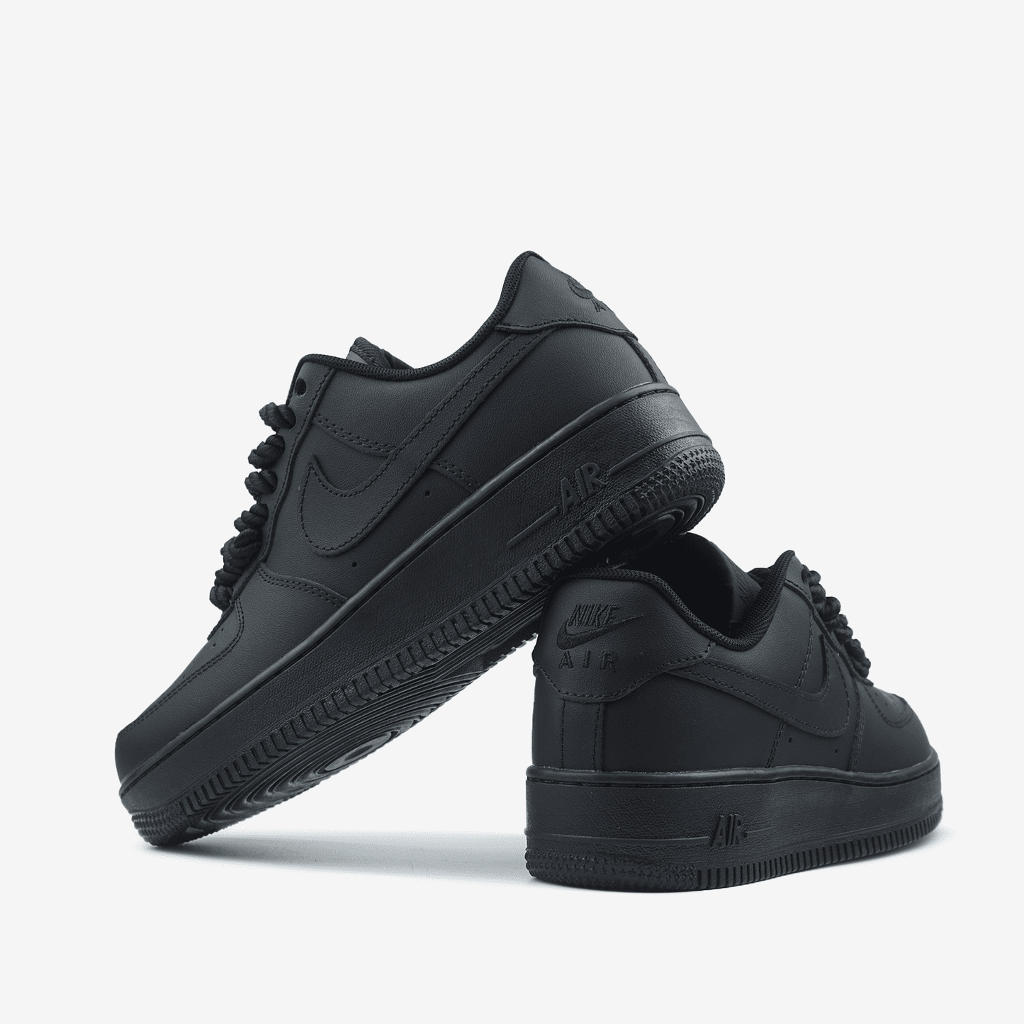 Nike Air Force 1 Low Black Rope Laces