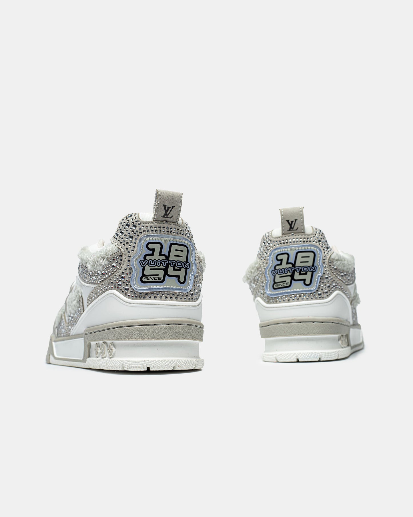 Louis Vuitton 1854 Trainer Grey White Swarovski Monogram