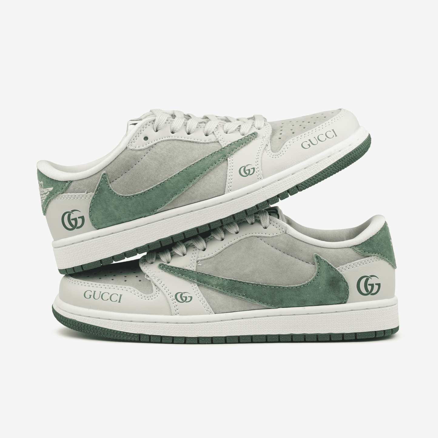 Nike Air Jorgan 1 Low x Travis Scott x Gucci Green Beige