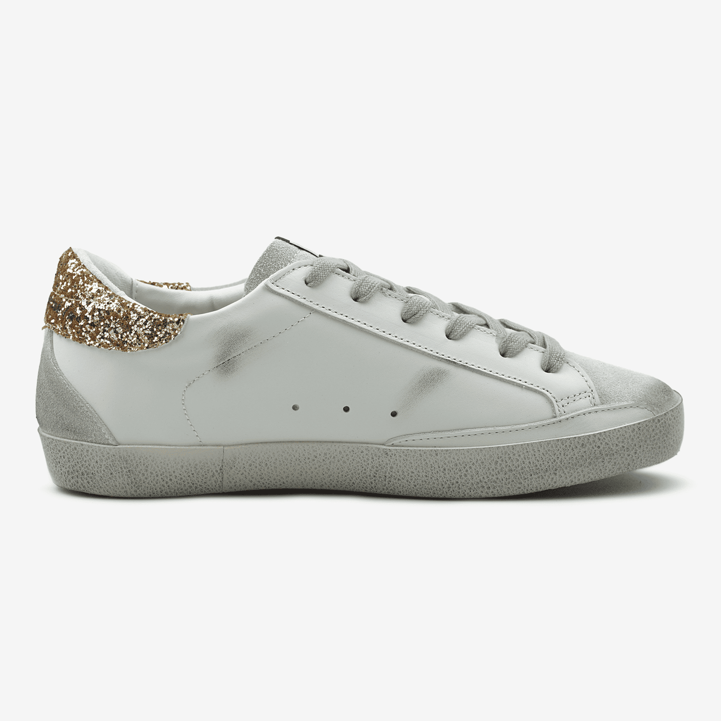 Golden Goose Superstar Glitter Star Gold Red