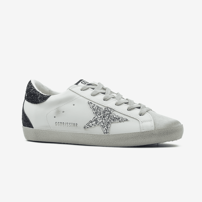 Golden Goose Superstar Glitter Star Silver