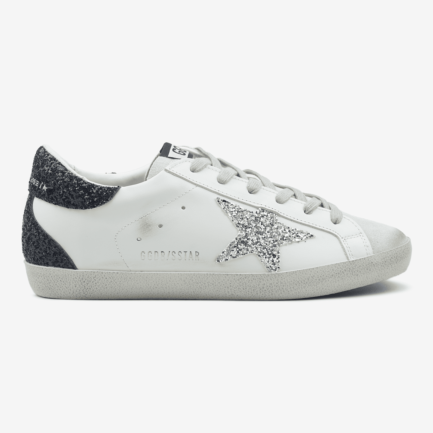Golden Goose Superstar Glitter Star Silver